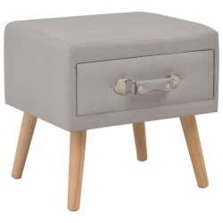 vidaXL Nachttisch Grau 40 x 35 x 40 Stoff