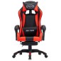 vidaXL Gaming-Stuhl mit Fußstütze Rot und Schwarz Kunstleder vidaXL Gaming-Stuhl mit Fußstütze Rot und Schwarz Kunstleder