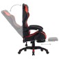 vidaXL Gaming-Stuhl mit Fußstütze Rot und Schwarz Kunstleder vidaXL Gaming-Stuhl mit Fußstütze Rot und Schwarz Kunstleder