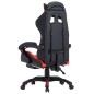vidaXL Gaming-Stuhl mit Fußstütze Rot und Schwarz Kunstleder vidaXL Gaming-Stuhl mit Fußstütze Rot und Schwarz Kunstleder