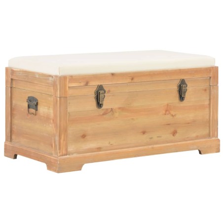 vidaXL Aufbewahrungstruhe mit Auflage 80×40×40 cm MDF