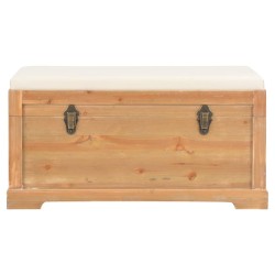 vidaXL Aufbewahrungstruhe mit Auflage 80×40×40 cm MDF