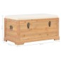 vidaXL Aufbewahrungstruhe mit Auflage 80×40×40 cm MDF vidaXL Aufbewahrungstruhe mit Auflage 80×40×40 cm MDF