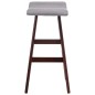 vidaXL Barhocker 2 Stk. Hellgrau Stoff vidaXL Barhocker 2 Stk. Hellgrau Stoff