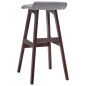 vidaXL Barhocker 2 Stk. Hellgrau Stoff vidaXL Barhocker 2 Stk. Hellgrau Stoff