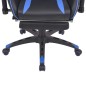 vidaXL Neigbarer Racing-Bürostuhl mit Fußstütze Blau vidaXL Neigbarer Racing-Bürostuhl mit Fußstütze Blau