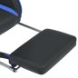 vidaXL Neigbarer Racing-Bürostuhl mit Fußstütze Blau vidaXL Neigbarer Racing-Bürostuhl mit Fußstütze Blau