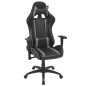 vidaXL Neigbarer Racing-Bürostuhl Kunstleder Grau vidaXL Neigbarer Racing-Bürostuhl Kunstleder Grau