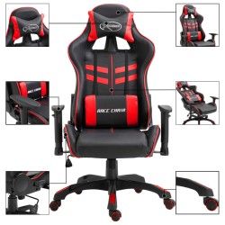 vidaXL Gaming-Stuhl Rot Kunstleder