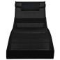 vidaXL Sonnenliege mit Kissen Poly-Rattan Schwarz vidaXL Sonnenliege mit Kissen Poly-Rattan Schwarz