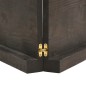 Waschtischplatte Dunkelgrau 200x30x6 cm Massivholz Behandelt Waschtischplatte Dunkelgrau 200x30x6 cm Massivholz Behandelt