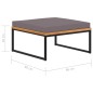 vidaXL Fußablage mit Auflage 66×66×36 cm Akazien Massivholz Dunkelgrau vidaXL Fußablage mit Auflage 66×66×36 cm Akazien Massivholz Dunkelgrau
