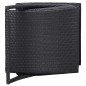 vidaXL Sonnenliege mit Auflage Poly Rattan Schwarz vidaXL Sonnenliege mit Auflage Poly Rattan Schwarz