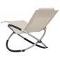 vidaXL Kinder-Sonnenliege Stahl Creme vidaXL Kinder-Sonnenliege Stahl Creme