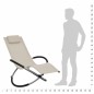 vidaXL Kinder-Sonnenliege Stahl Creme vidaXL Kinder-Sonnenliege Stahl Creme