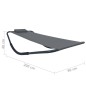 vidaXL Gartenbett Grau 200 x 90 cm Stahl vidaXL Gartenbett Grau 200 x 90 cm Stahl