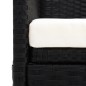 vidaXL Gartensofa mit Sonnendach Schwarz Poly Rattan vidaXL Gartensofa mit Sonnendach Schwarz Poly Rattan