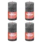 Bolsius Rustikale Stumpenkerzen Shine 4 Stk. 130x68 mm Sturmgrau Bolsius Rustikale Stumpenkerzen Shine 4 Stk. 130x68 mm Sturmgrau