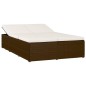 vidaXL Sonnenliege mit Auflage Poly Rattan Braun vidaXL Sonnenliege mit Auflage Poly Rattan Braun