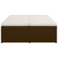 vidaXL Sonnenliege mit Auflage Poly Rattan Braun vidaXL Sonnenliege mit Auflage Poly Rattan Braun