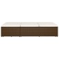 vidaXL Sonnenliege mit Auflage Poly Rattan Braun vidaXL Sonnenliege mit Auflage Poly Rattan Braun