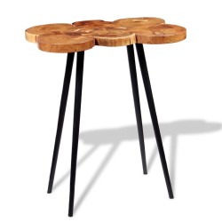 vidaXL Stehtisch mit massiven Akazienholz-Scheiben 90 x 60 x 110 cm