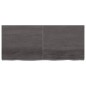 Waschtischplatte Dunkelgrau 140x60x4 cm Massivholz Behandelt Waschtischplatte Dunkelgrau 140x60x4 cm Massivholz Behandelt