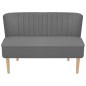 vidaXL Sofa Stoff 117 x 55,5 x 77 cm Hellgrau vidaXL Sofa Stoff 117 x 55,5 x 77 cm Hellgrau