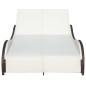 vidaXL Doppel-Sonnenliege mit Auflage Poly Rattan Braun vidaXL Doppel-Sonnenliege mit Auflage Poly Rattan Braun