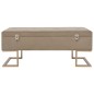 vidaXL Bank mit Staufach 105 cm Beige Samt vidaXL Bank mit Staufach 105 cm Beige Samt