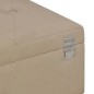 vidaXL Bank mit Staufach 105 cm Beige Samt vidaXL Bank mit Staufach 105 cm Beige Samt