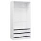 vidaXL Kleiderschrank Hochglanz-Weiß 100x50x200 cm Holzwerkstoff vidaXL Kleiderschrank Hochglanz-Weiß 100x50x200 cm Holzwerkstoff