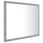 vidaXL LED-Badspiegel Betongrau 60x8,5x37 cm Acryl vidaXL LED-Badspiegel Betongrau 60x8,5x37 cm Acryl