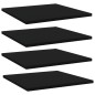 vidaXL Bücherregal-Bretter 4 Stk. Schwarz 40x40x1,5 cm Holzwerkstoff vidaXL Bücherregal-Bretter 4 Stk. Schwarz 40x40x1,5 cm Holzwerkstoff
