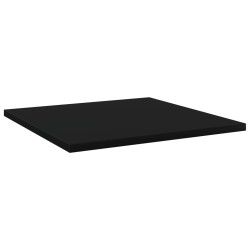 vidaXL Bücherregal-Bretter 4 Stk. Schwarz 40x40x1,5 cm Holzwerkstoff