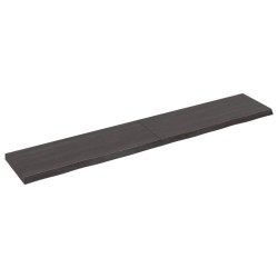 Waschtischplatte Dunkelgrau 160x30x4 cm Massivholz Behandelt