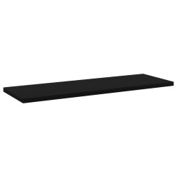 vidaXL Bücherregal-Bretter 4 Stk. Schwarz 60x20x1,5 cm Holzwerkstoff