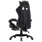 vidaXL Gaming-Stuhl mit Fußstütze Weiß und Schwarz Kunstleder vidaXL Gaming-Stuhl mit Fußstütze Weiß und Schwarz Kunstleder