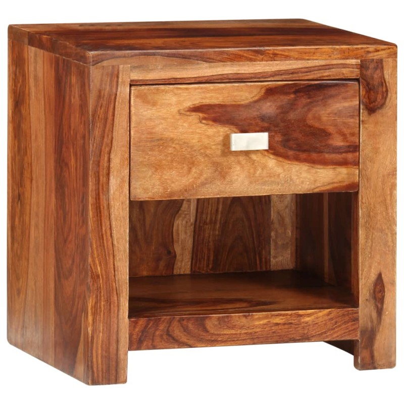 vidaXL Nachttisch mit 1 Schublade Massivholz vidaXL Nachttisch mit 1 Schublade Massivholz