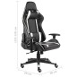 vidaXL Gaming-Stuhl Drehbar Weiß PVC vidaXL Gaming-Stuhl Drehbar Weiß PVC