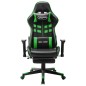 vidaXL Gaming-Stuhl mit Fußstütze Schwarz und Grün Kunstleder vidaXL Gaming-Stuhl mit Fußstütze Schwarz und Grün Kunstleder