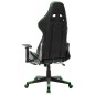 vidaXL Gaming-Stuhl mit Fußstütze Schwarz und Grün Kunstleder vidaXL Gaming-Stuhl mit Fußstütze Schwarz und Grün Kunstleder