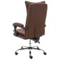 vidaXL Massage-Bürostuhl Braun Stoff vidaXL Massage-Bürostuhl Braun Stoff
