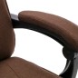 vidaXL Massage-Bürostuhl Braun Stoff vidaXL Massage-Bürostuhl Braun Stoff