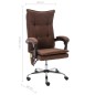 vidaXL Massage-Bürostuhl Braun Stoff vidaXL Massage-Bürostuhl Braun Stoff