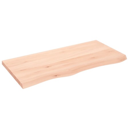 Waschtischplatte 100x50x4 cm Massivholz Unbehandelt
