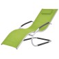 vidaXL Sonnenliege mit Kissen Aluminium und Textilene Grün vidaXL Sonnenliege mit Kissen Aluminium und Textilene Grün