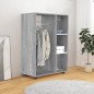 vidaXL Kleiderschrank Grau Sonoma 80x40x110 cm Holzwerkstoff vidaXL Kleiderschrank Grau Sonoma 80x40x110 cm Holzwerkstoff