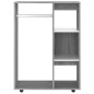 vidaXL Kleiderschrank Grau Sonoma 80x40x110 cm Holzwerkstoff vidaXL Kleiderschrank Grau Sonoma 80x40x110 cm Holzwerkstoff