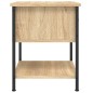 vidaXL Nachttische 2 Stk. Sonoma-Eiche 34x35,5x45 cm Holzwerkstoff